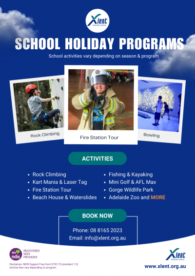 School Holidays - Xlent Disability Services