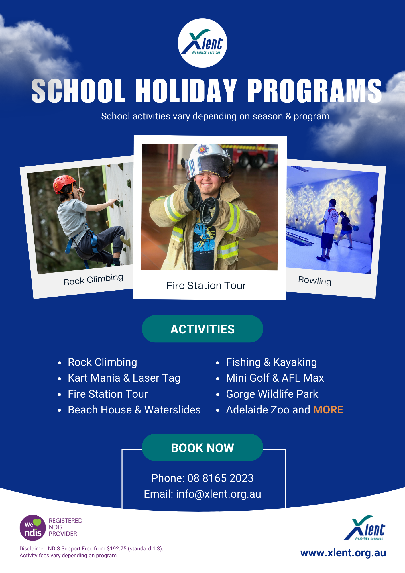 School Holidays Xlent Disability Services